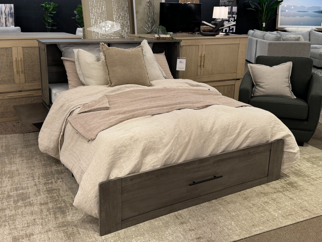 LEASE Cabinet Bed Queen Size - MyComfort - Calgary Furniture Store