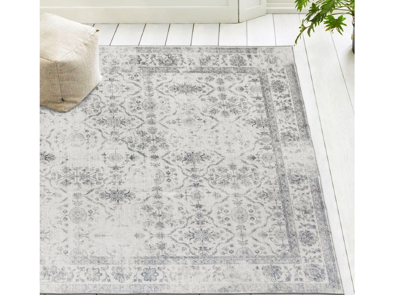 Noor Vintage - Ivory Gray Rug - Calgary Furniture Store