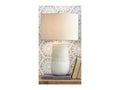 Shavon - Beige/White Ceramic table lamp - Calgary Furniture Store