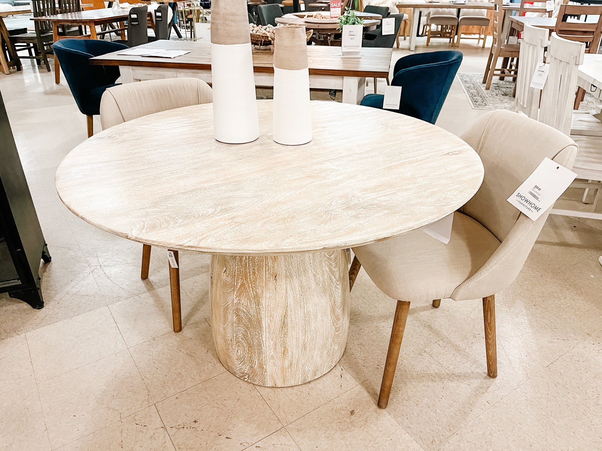 Truffle Round Dining Table - Calgary Furniture Store