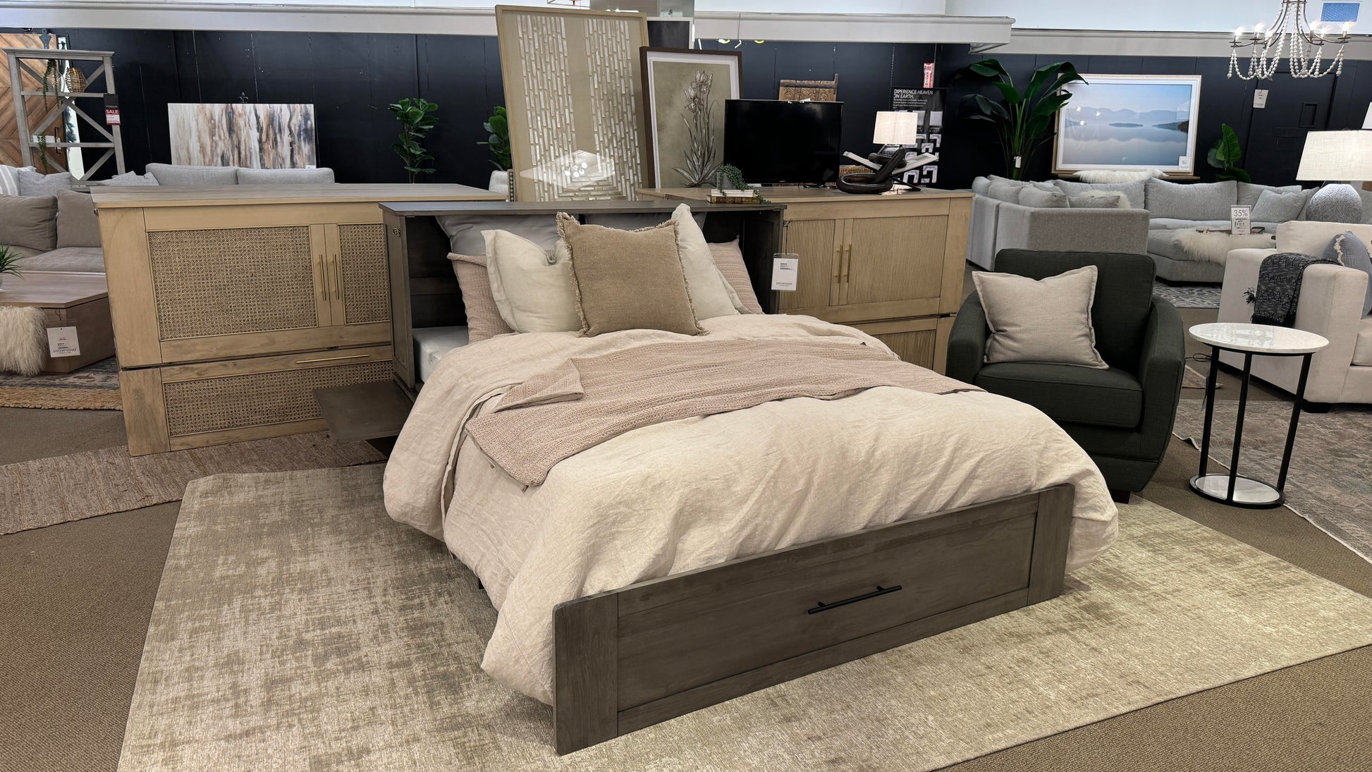 MARIA Cabinet Bed Queen Size - MyComfort - Calgary Furniture Store