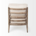 Harman II Wood Frame Accent Chair - Off-White Fabric Seat | Calgary's Furniture Store | Calgary Accent Chairs