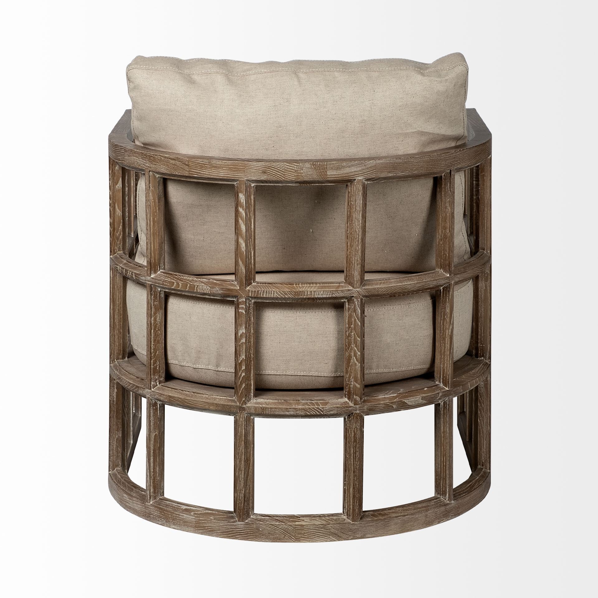 Skylar II Accent Chair - Tan Fabric Covered Cushioned | Calgary's Furniture Store | Calgary Accent Chairs