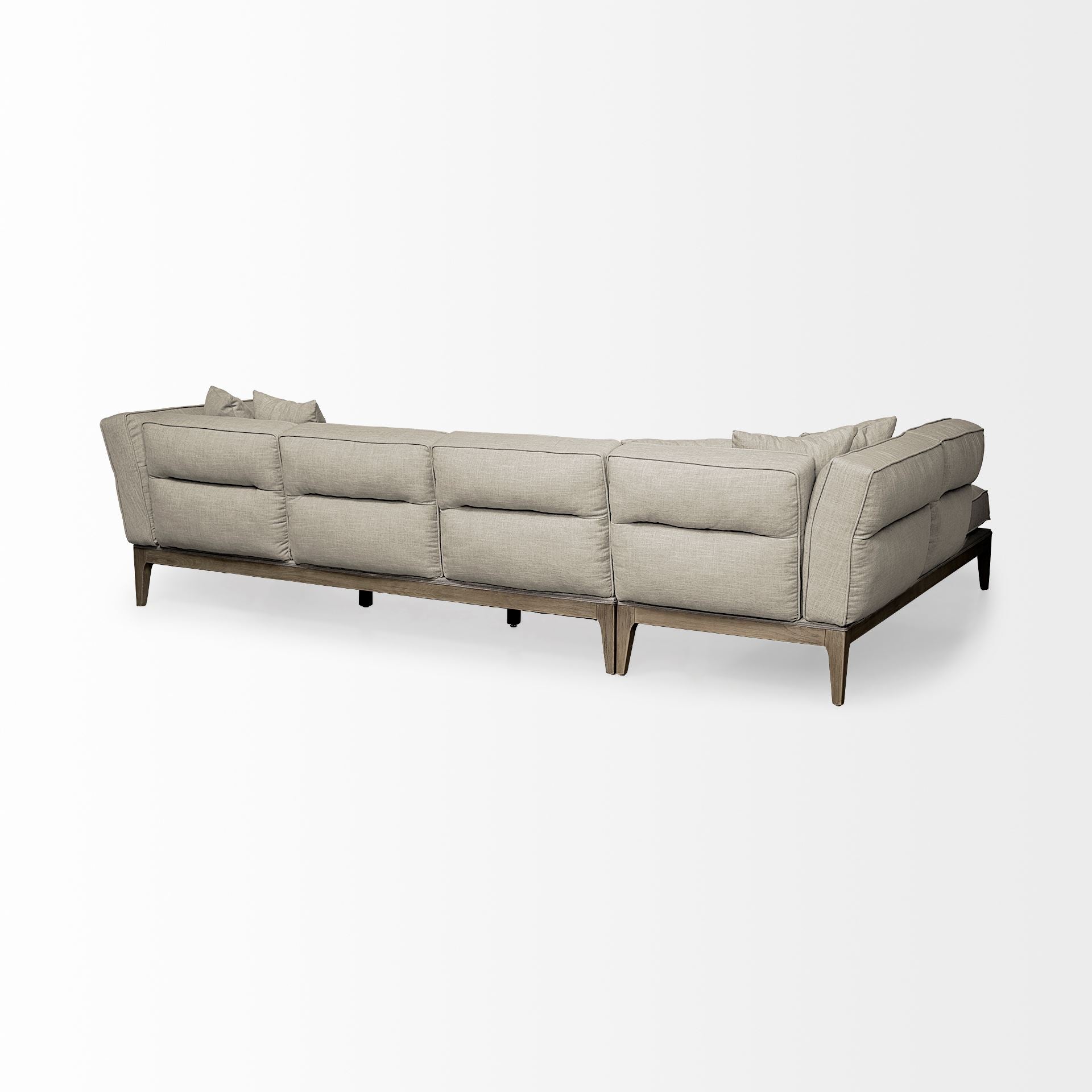 Denali - Upholstered Wooden Frame Left Four Seater Sectional | Calgary's Furniture Store | Calgary Sectionals