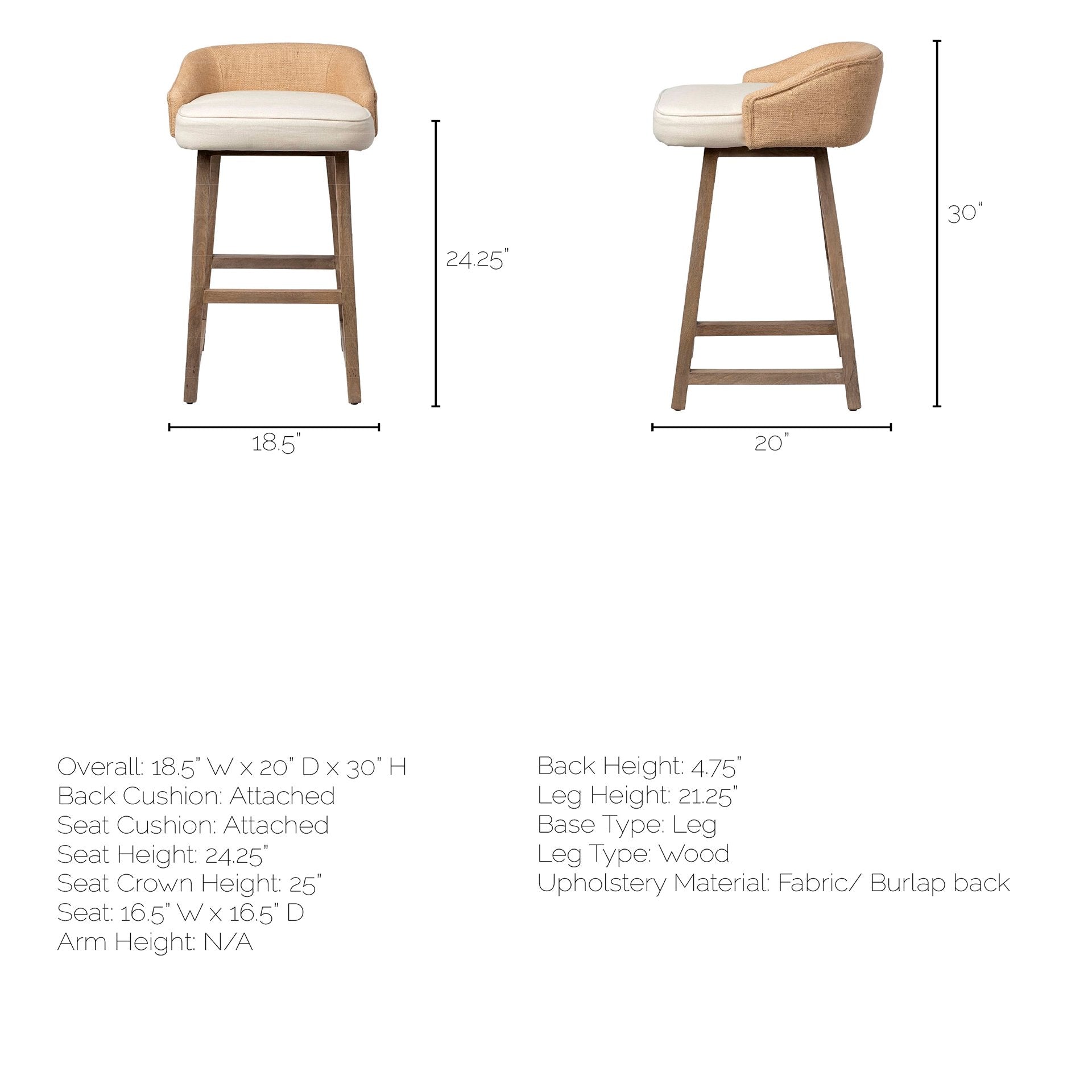 Monmouth Bar/Counter Stool | Calgary Furniture Store