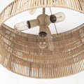 Marimba Natural Cane 6 Tier Chandelier | Calgary Furniture Store