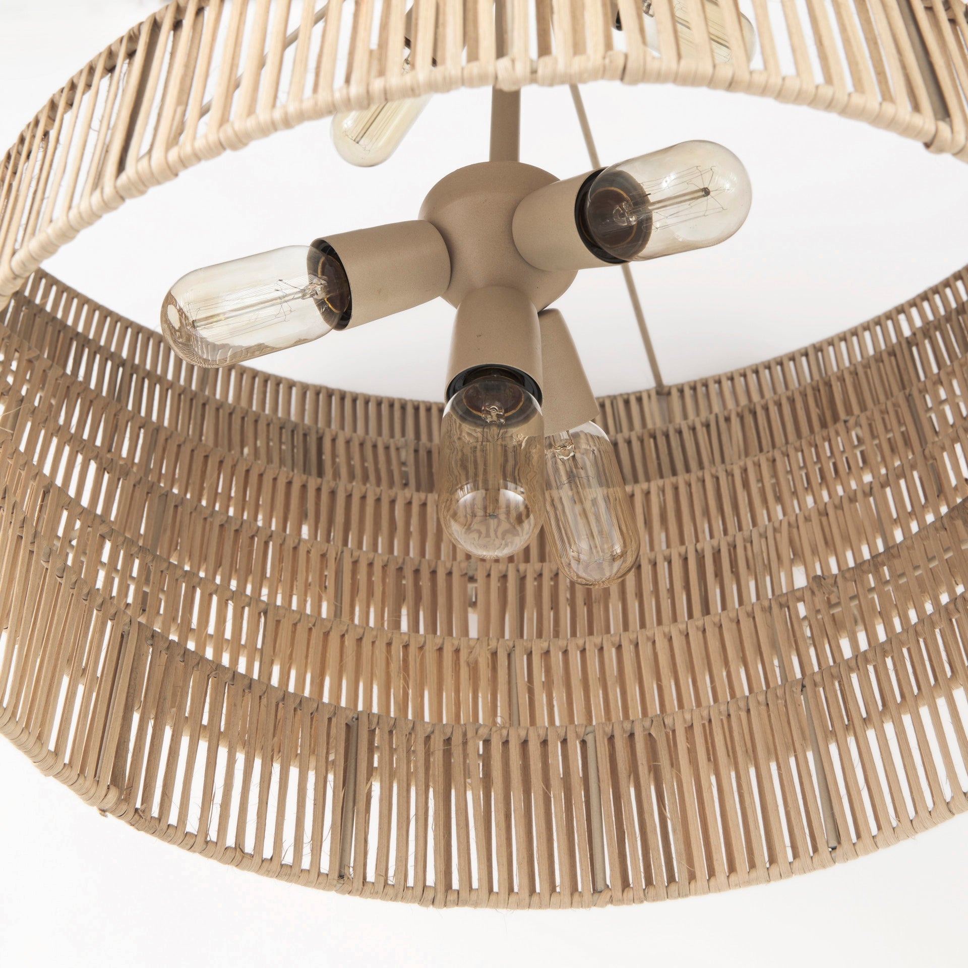 Marimba Natural Cane 6 Tier Chandelier | Calgary Furniture Store