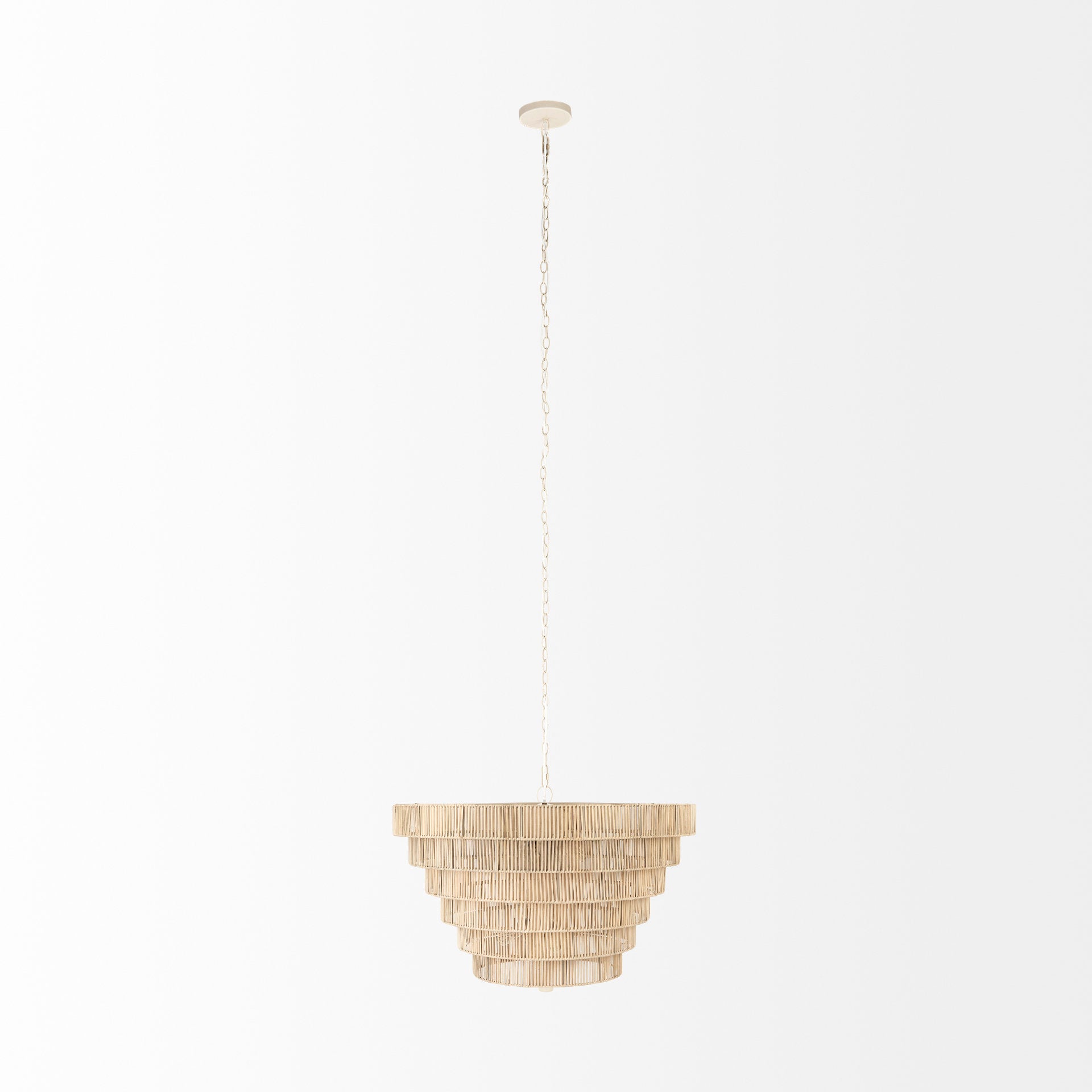 Marimba Natural Cane 6 Tier Chandelier | Calgary Furniture Store