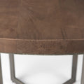 Faye Medium Brown Round Dining Table | Calgary Furniture Store