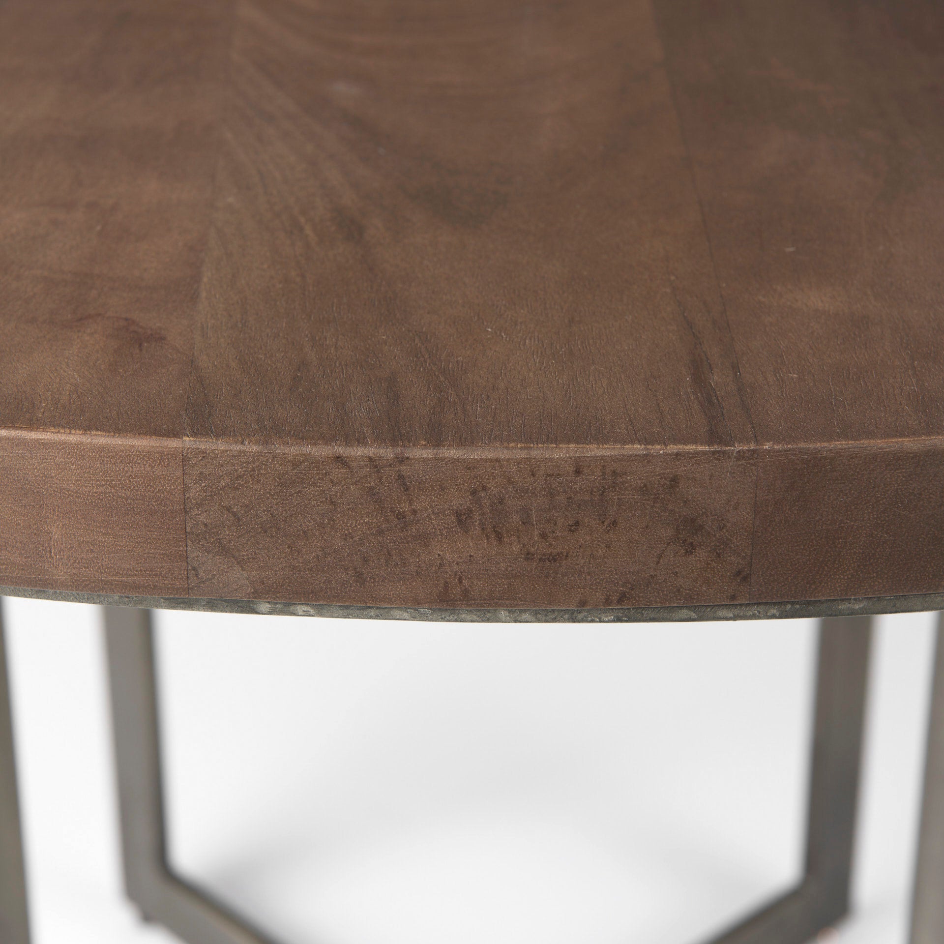 Faye Medium Brown Round Dining Table | Calgary Furniture Store