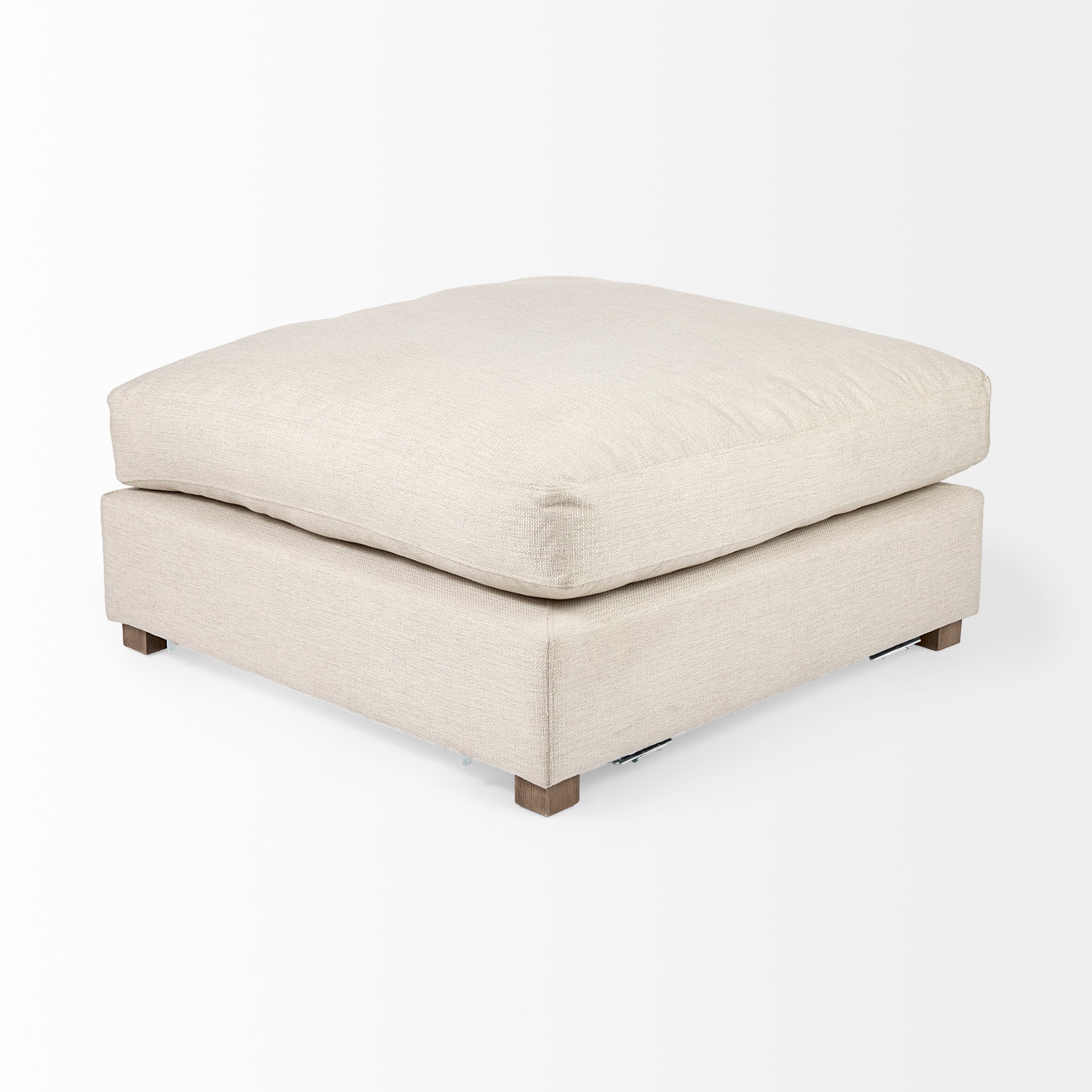 Valence Beige Ottoman | Calgary Furniture Store
