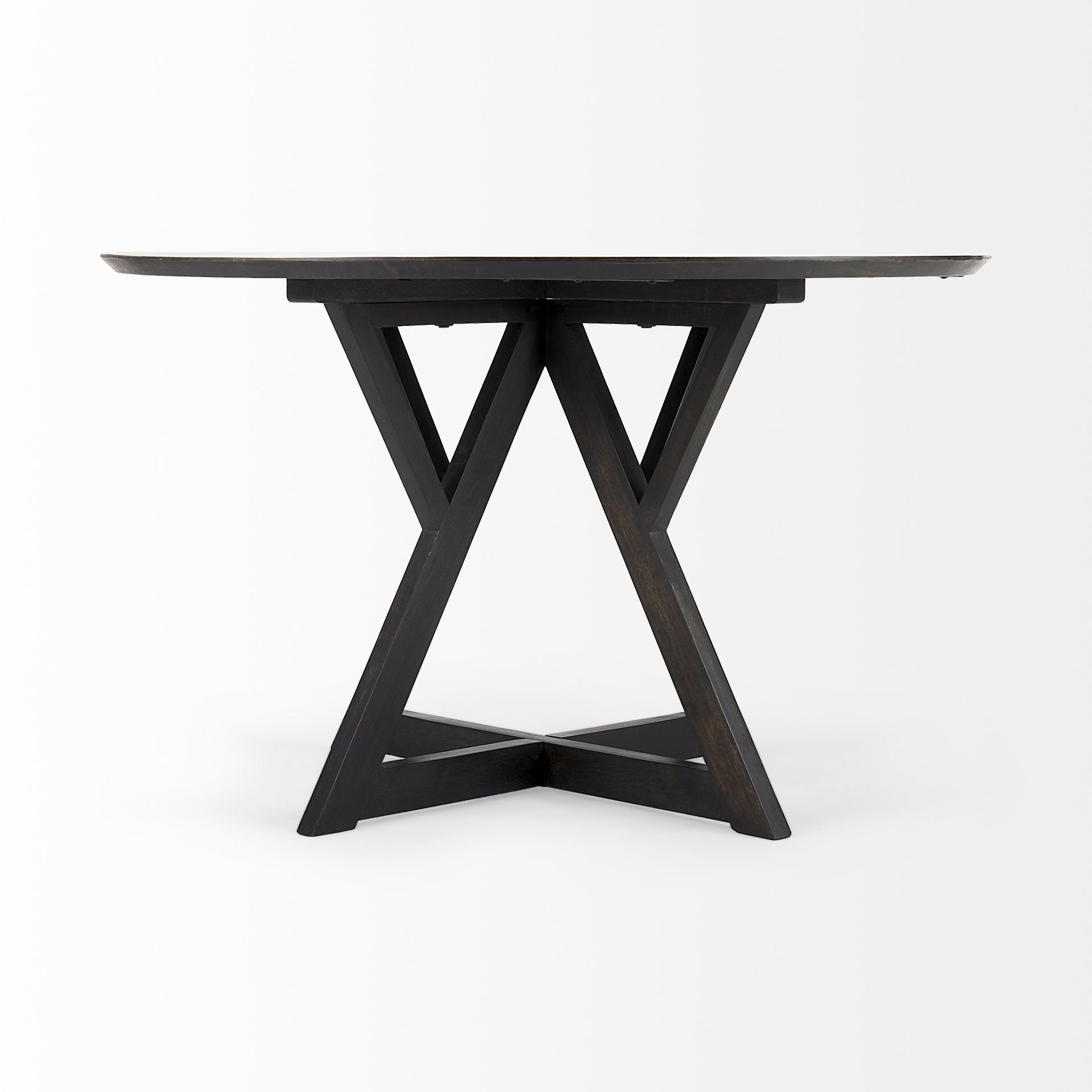 Jennings Round Dining Table 48" Dark | Calgary Furniture Store