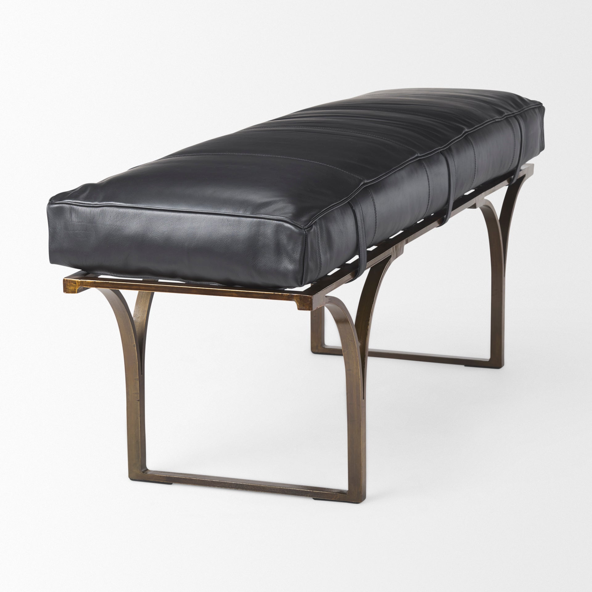 Jessie Black Accent Bench | Calgary Furniture Store