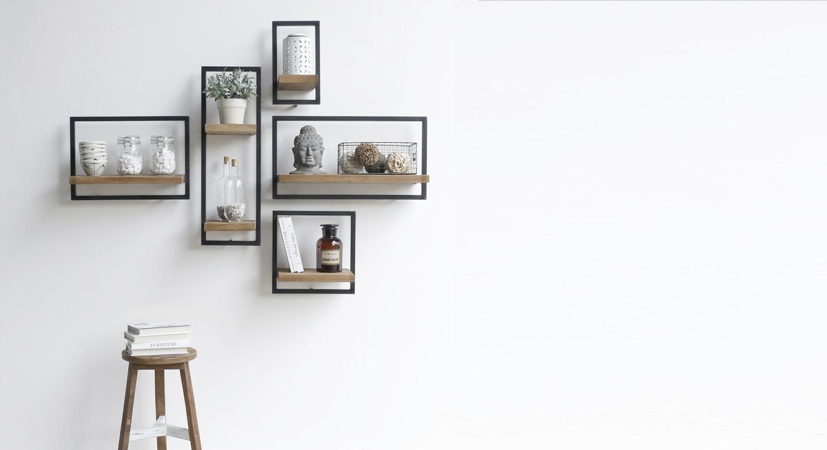 Dandhi Metal Frame Wall Box - Type B | Calgary Furniture Store