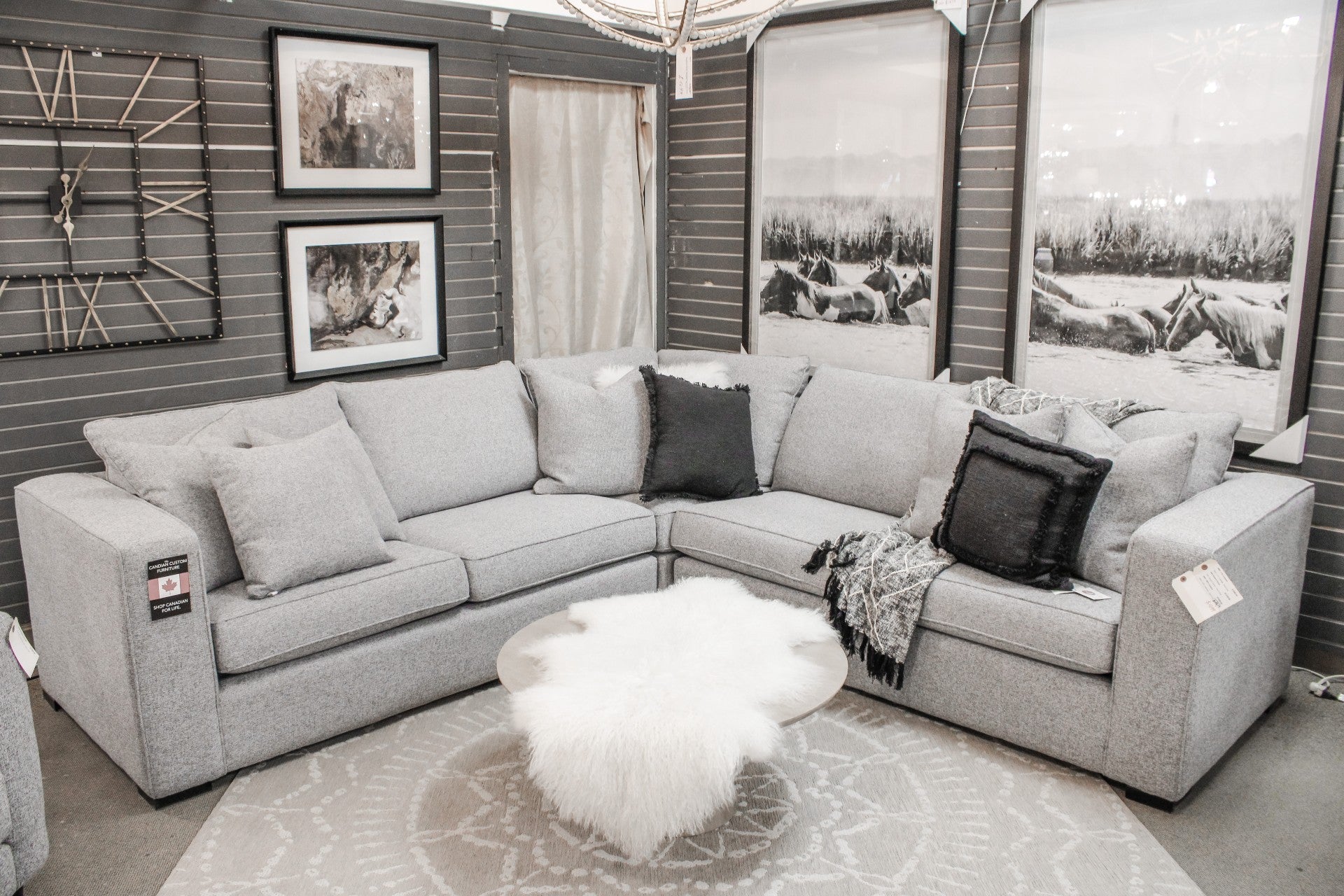 2900 Custom Fabric sectional 🇨🇦 | Calgary Furniture Store