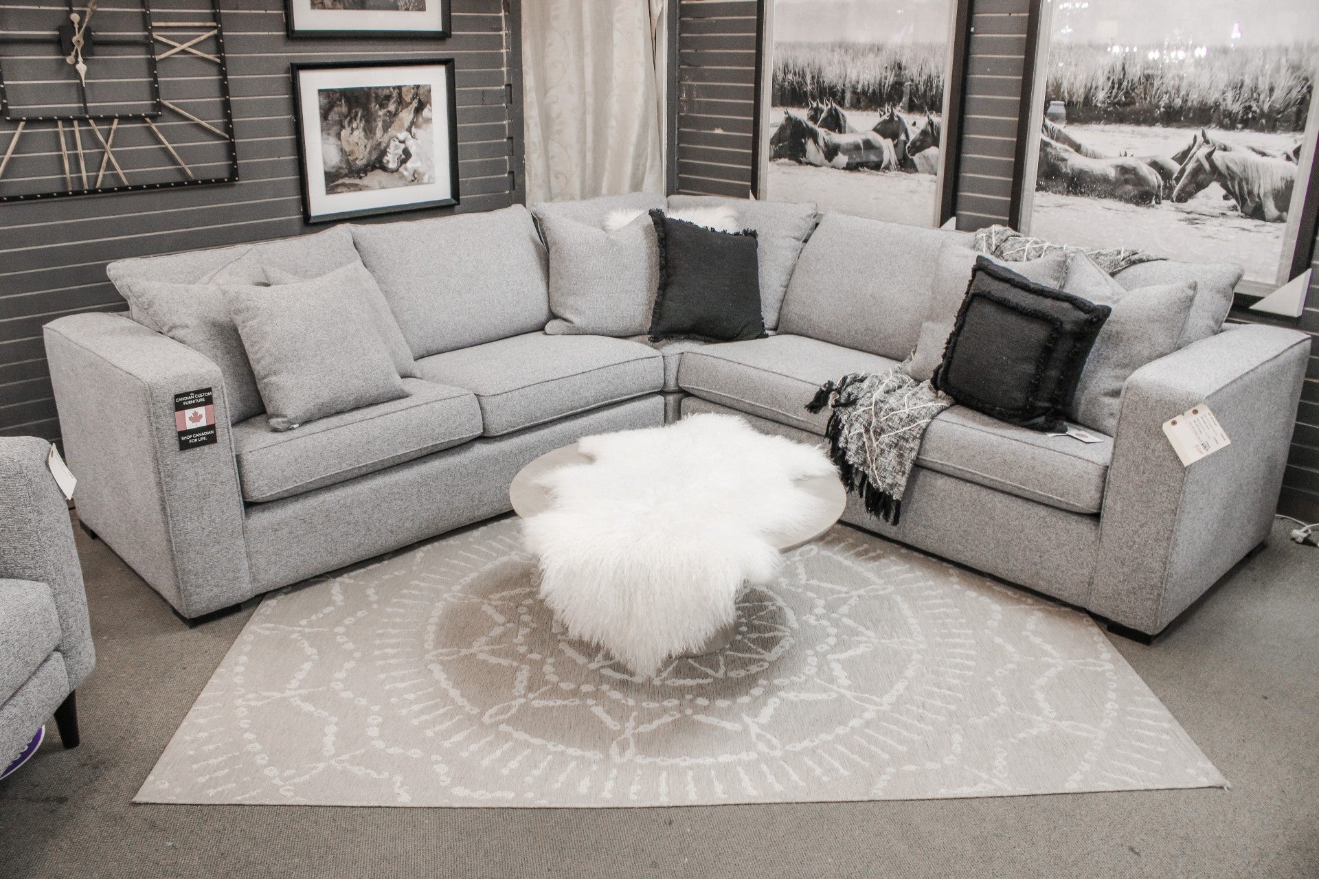 2900 Custom Fabric sectional 🇨🇦 | Calgary Furniture Store