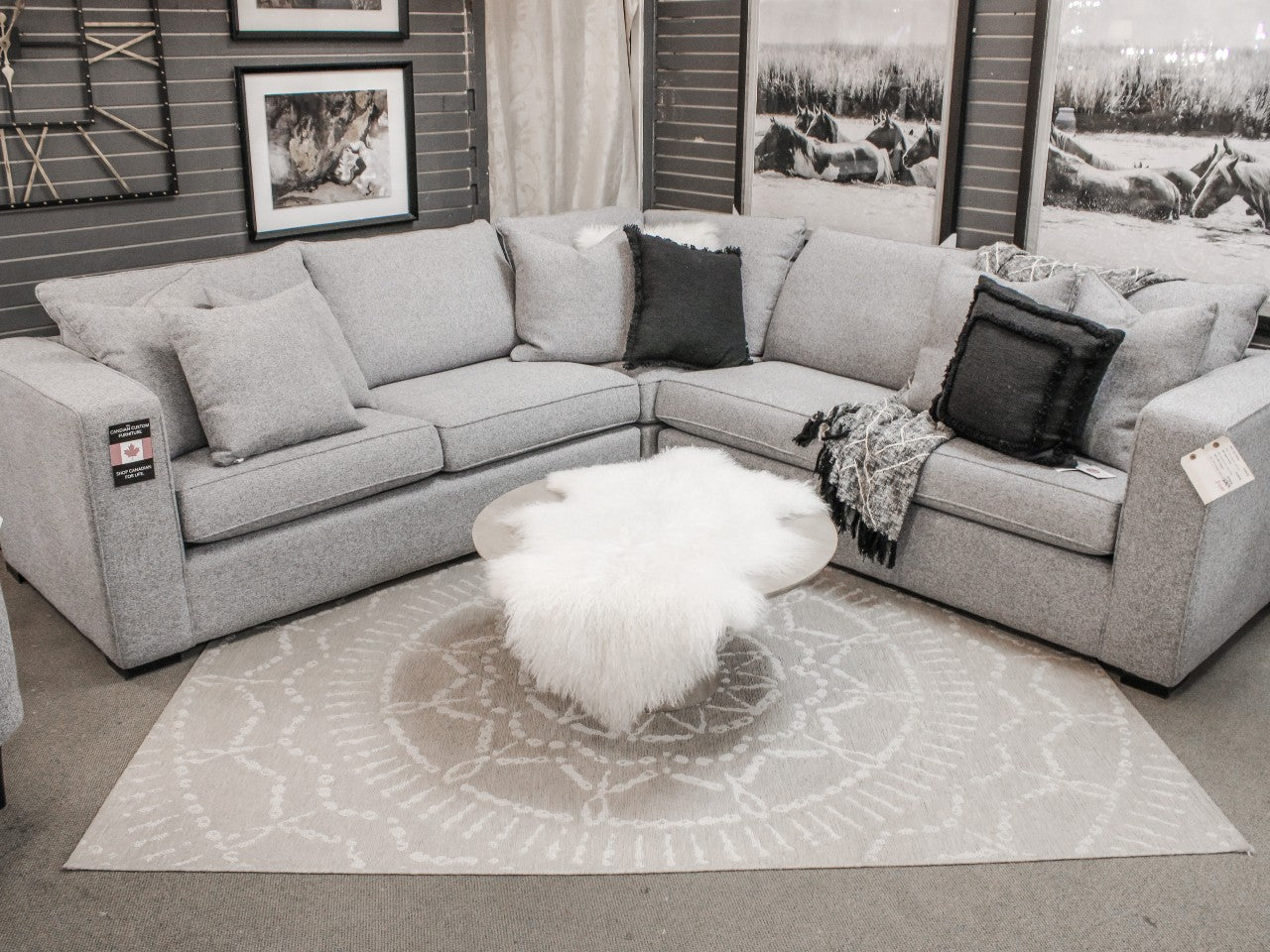 2900 Custom Fabric sectional 🇨🇦 | Calgary Furniture Store
