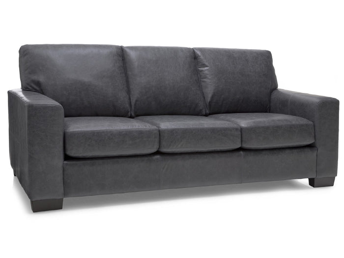 🇨🇦 Custom Top Grain Leather Sofa | Calgary Furniture Store
