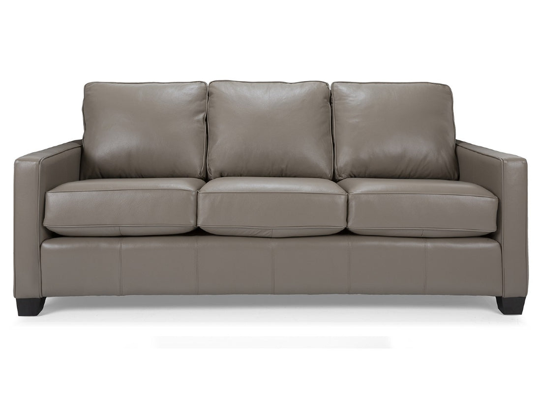 🇨🇦 Custom Top Grain Leather Sofa | Calgary Furniture Store