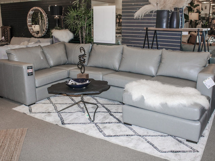 🇨🇦 Custom Leather Sectional | Calgary Furniture Store