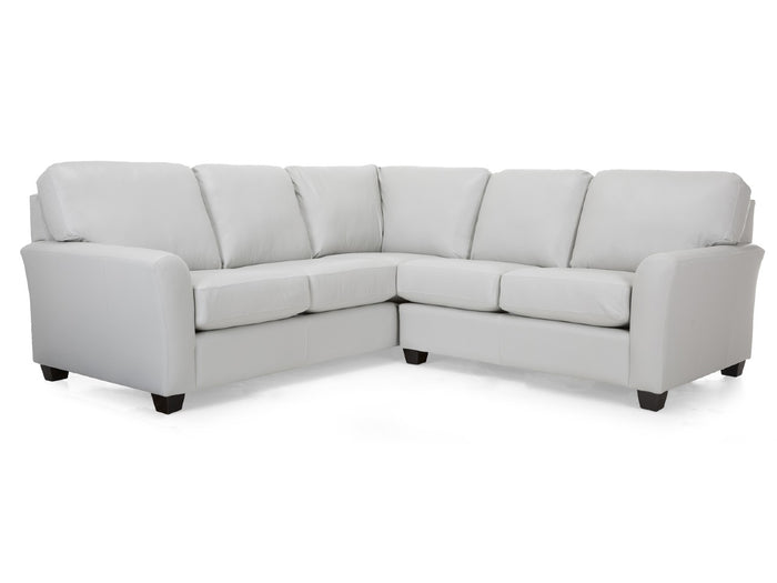 🇨🇦 Custom Leather Sectional                                         - | Calgary Furniture Store