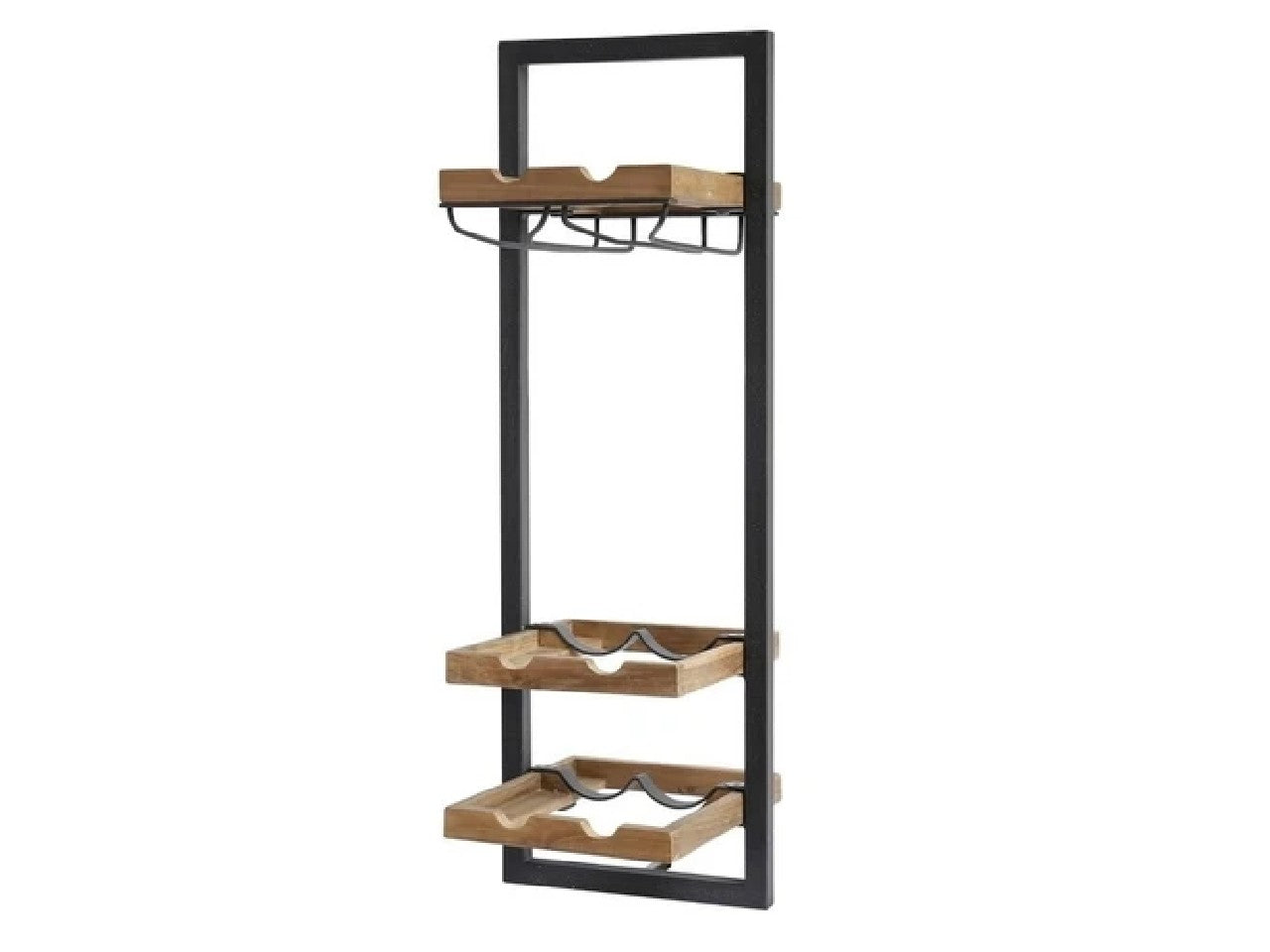 Dandhi Wine Rack 6 Bottles with glass holder - Type D | Calgary Furniture Store