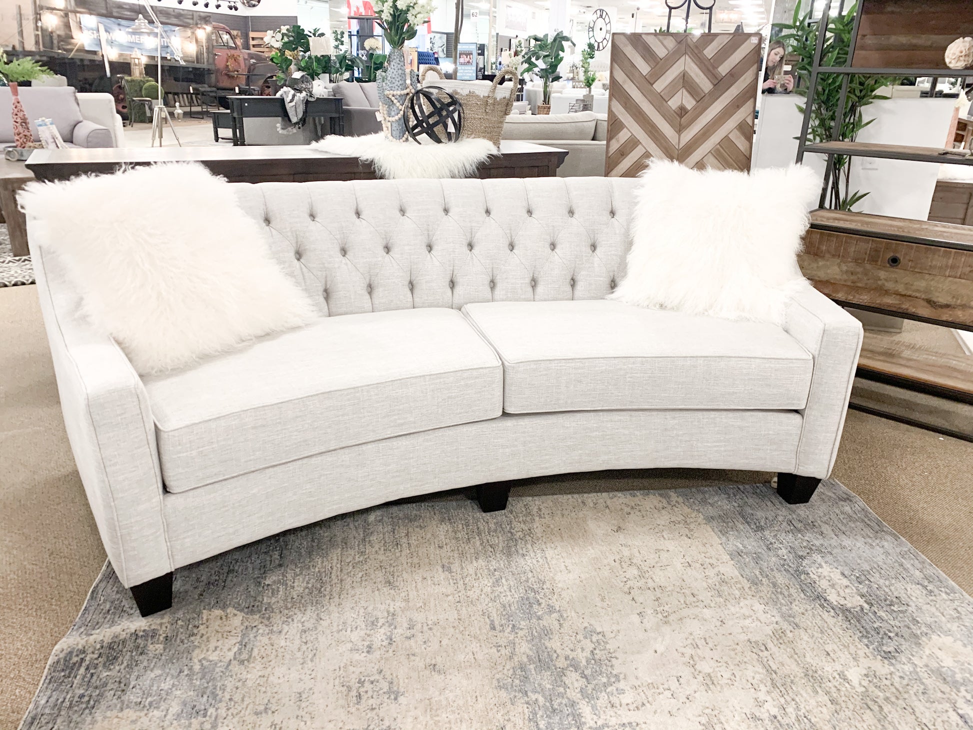 Astoria Curved Sofa, Made in Canada 🇨🇦 | Calgary Furniture Store