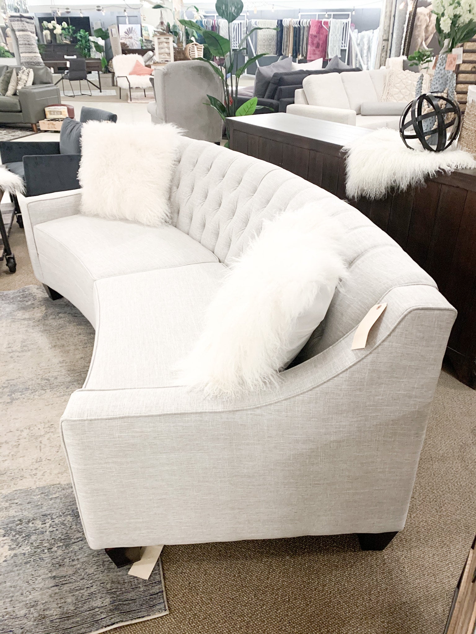 Astoria Curved Sofa, Made in Canada 🇨🇦 | Calgary Furniture Store