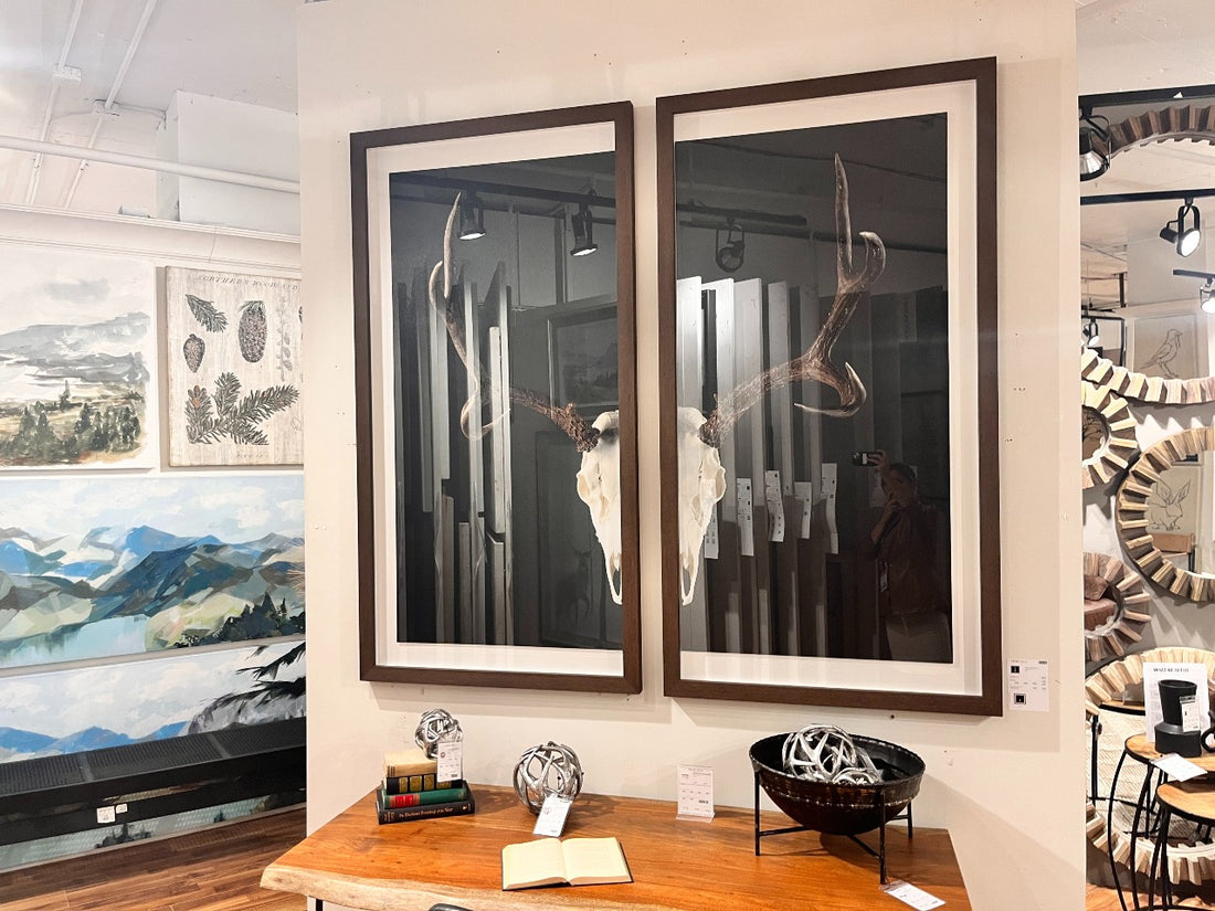 Deer Skull 2 Pieces Wall Art 🇨🇦 | Calgary Furniture Store