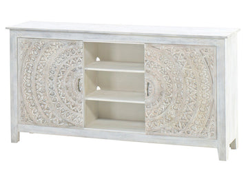 Carved Lace Sliding Door Plasma | Calgary Furniture Store
