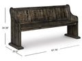 Bellamy Bench with Back | Calgary Furniture Store