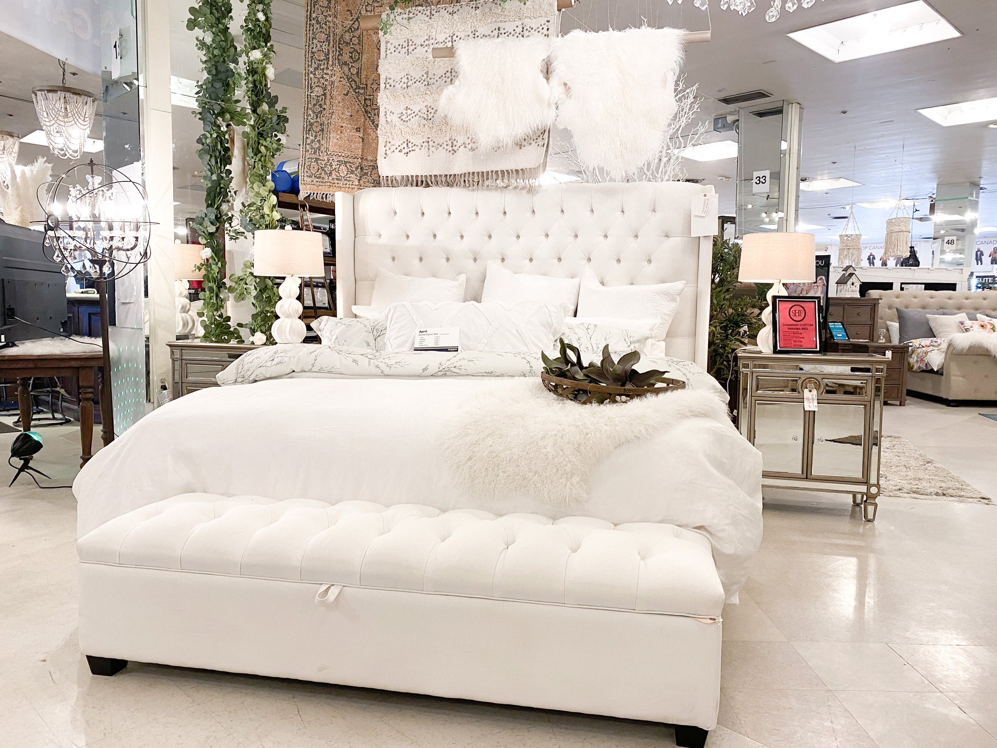 Tufted Panama Bench, Made in Canada 🇨🇦 | Calgary's Furniture Store | Calgary Benches