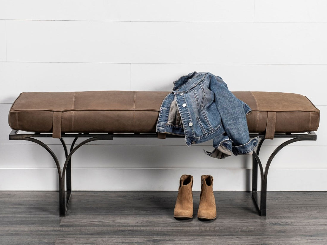 Jessie Brown Accent Bench | Calgary Furniture Store