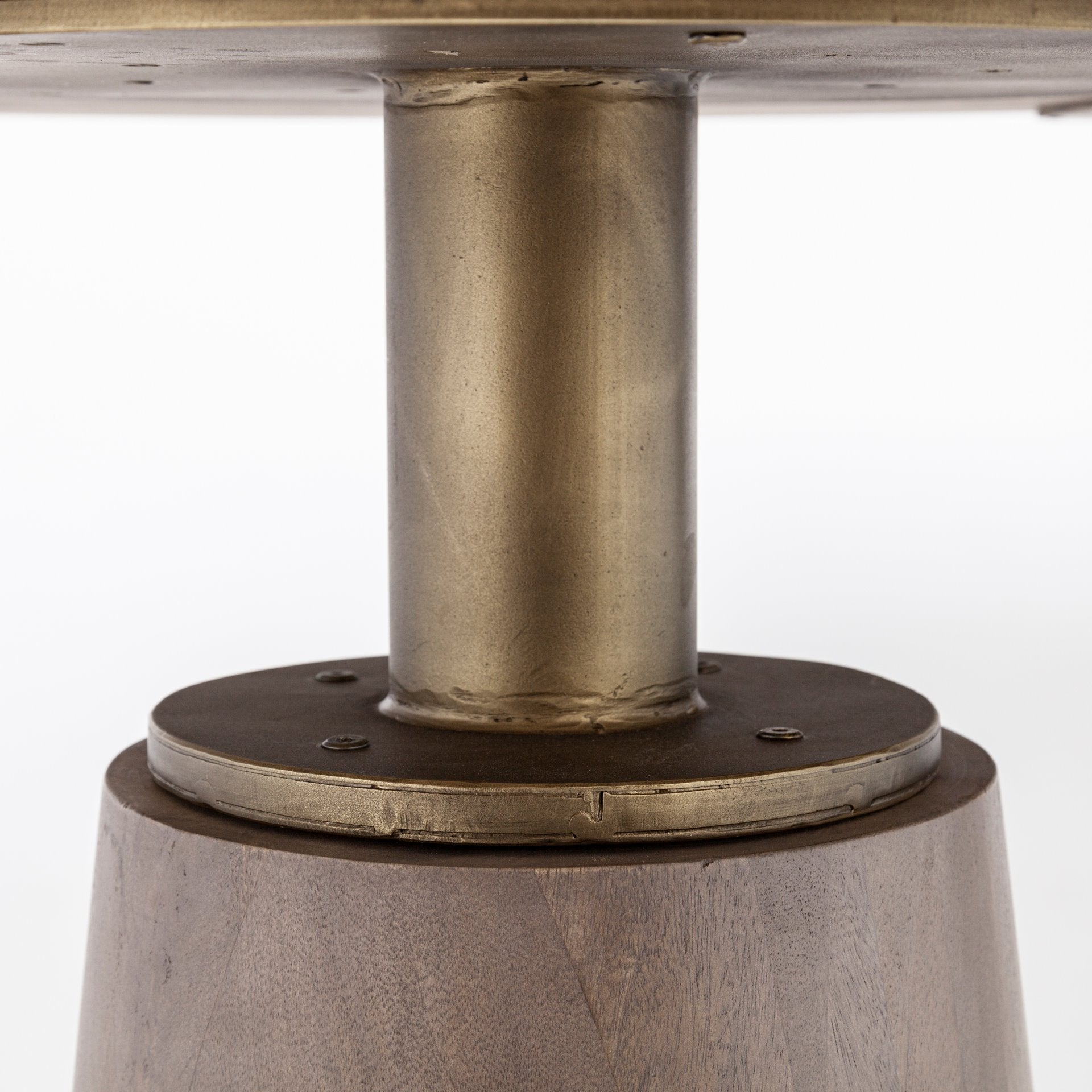 Maxwell II 54" Round Brown Solid Wood Top Dining Table | Calgary Furniture Store