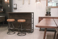 Bowlar Bar Stool Leather in Cognac Leather | Calgary's Furniture Store | Calgary Bar Stools