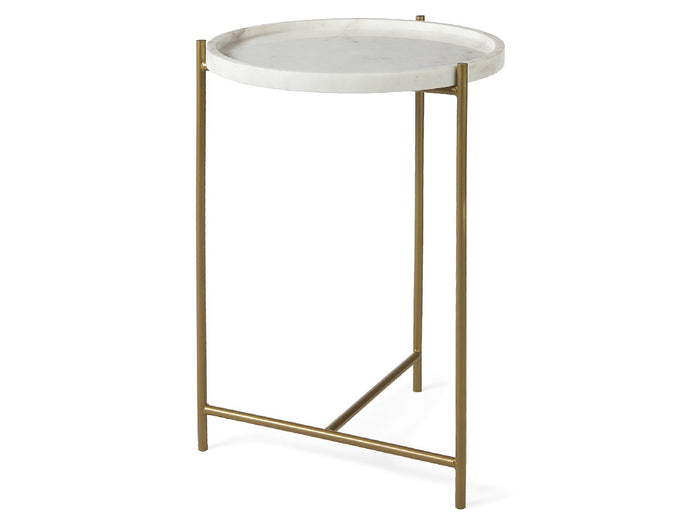 Stella Marble Top Accent Table | Calgary Furniture Store