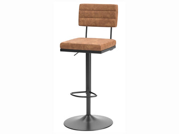 Strumford Brown Swivel Barstool | Calgary Furniture Store