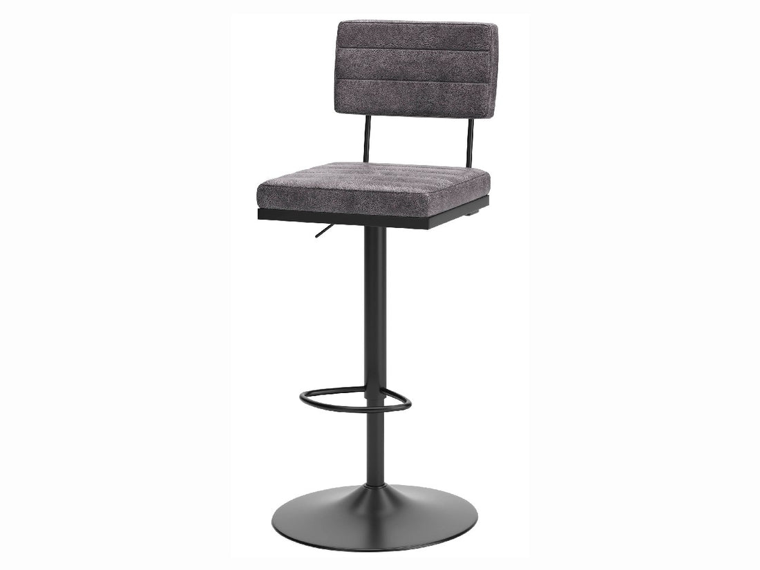 Strumford Gray Swivel Barstool | Calgary Furniture Store