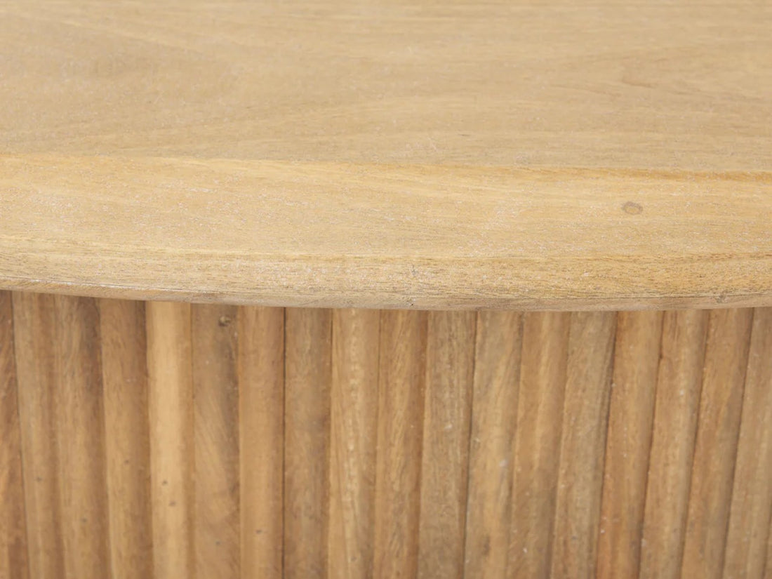 Terra Light Brown Wood Round Dining Table | Calgary Furniture Store