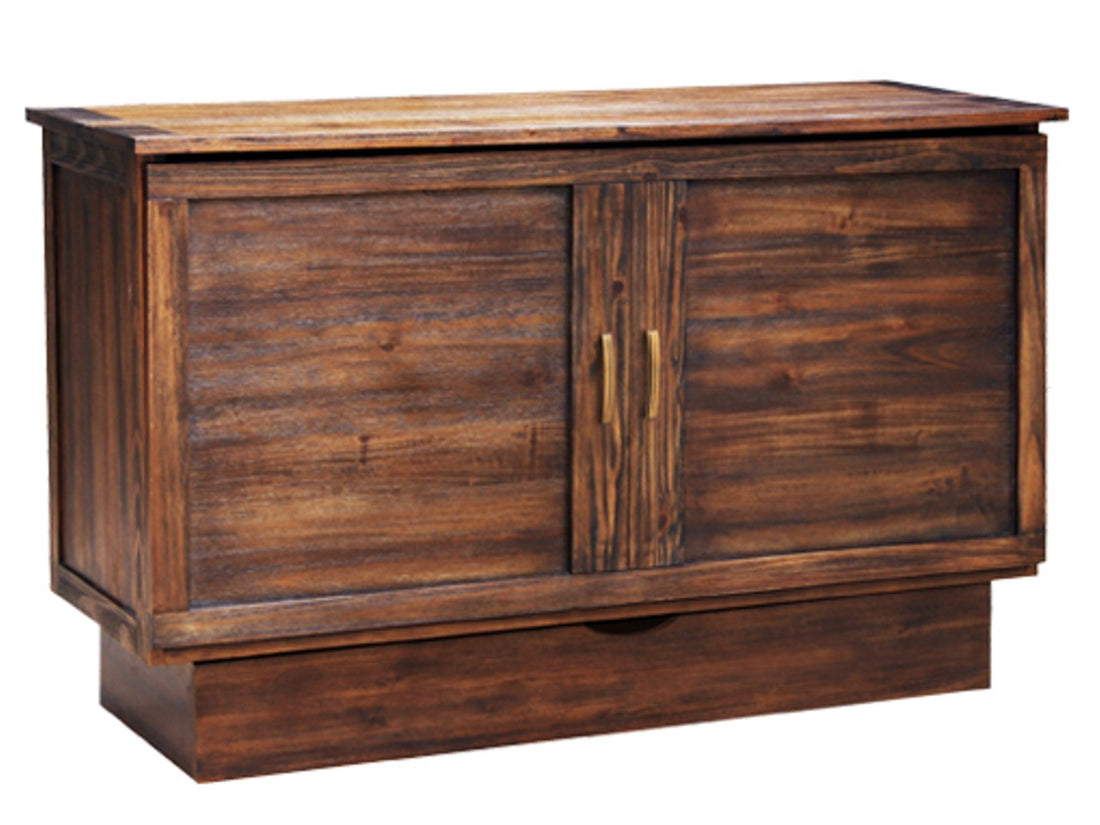 Tuscany Brushed Acacia Murphy Bed | Calgary Furniture Store