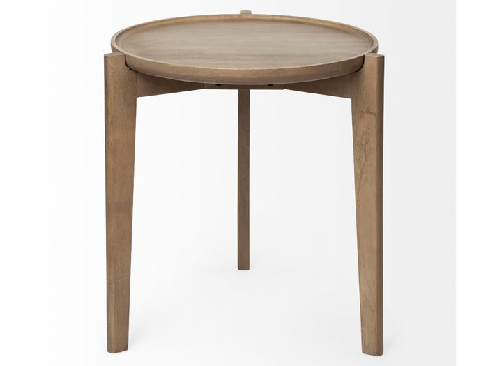 Cleaver Solid Wood Accent Table | Calgary's Furniture Store | Calgary Accent Tables