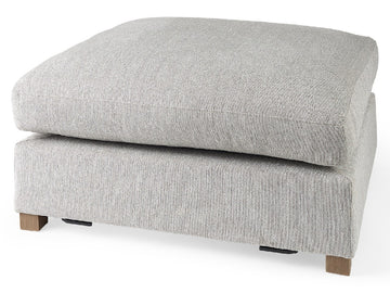 Valence Gray Ottoman | Calgary Furniture Store