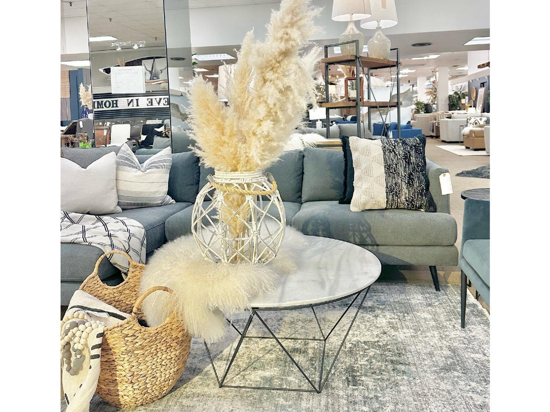 White Marble Round Coffee Table | Calgary Furniture Store