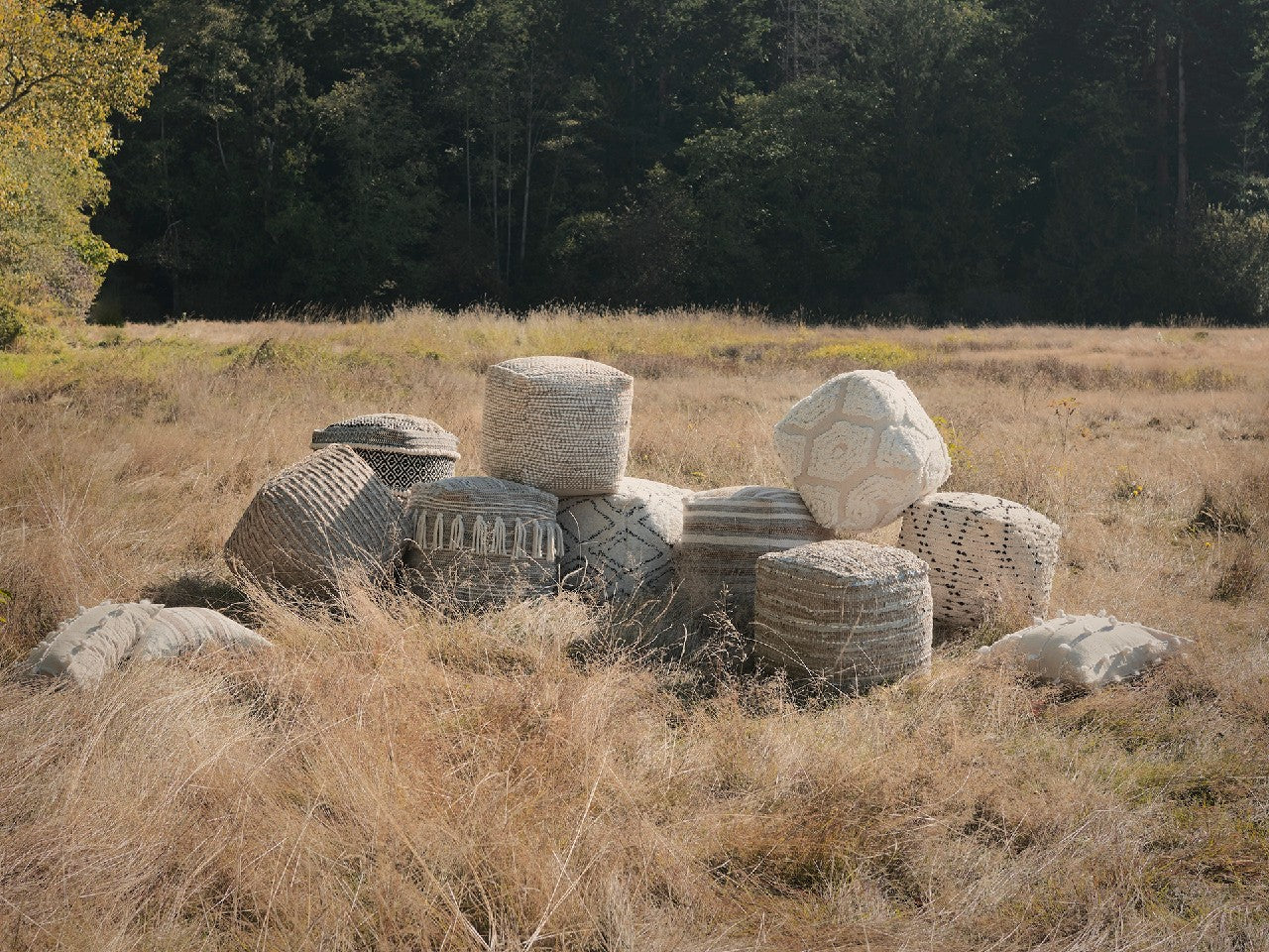 Aadhya Pouf | Calgary Furniture Store