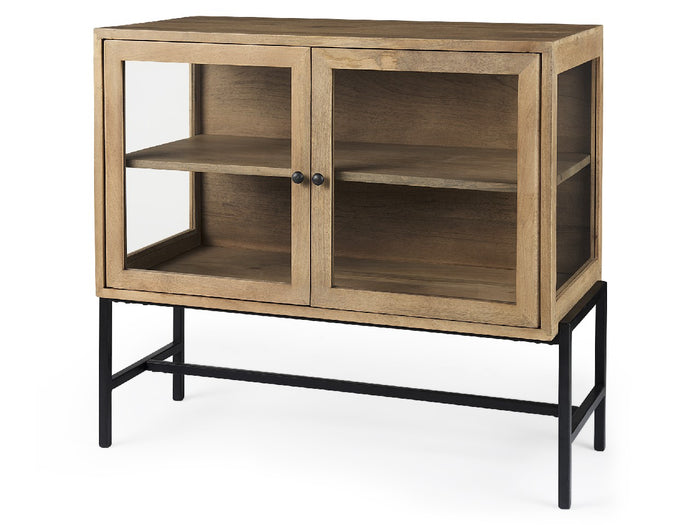 Arelius Golden Accent Cabinet | Calgary Furniture Store