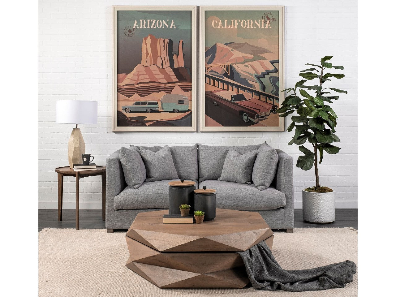 Arreto Coffee Table - Brown | Calgary Furniture Store