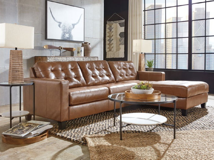 Baskove Leather Sectional | Calgary Furniture Store