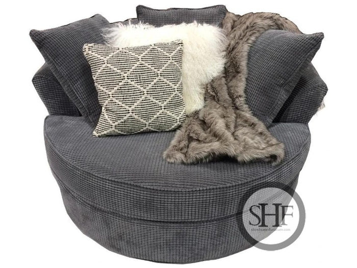 59" Bubble Charcoal Nest Chair, Made in Canada 🇨🇦 | Calgary Furniture Store