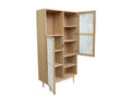 Cane Bookcase - Natural | Calgary Furniture Store