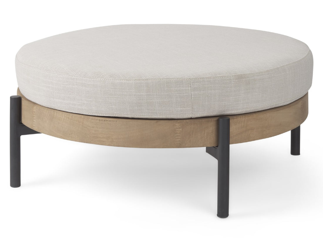 Colburne Round Ottoman | Calgary Furniture Store